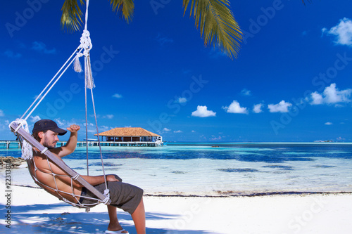 Man at Maldives