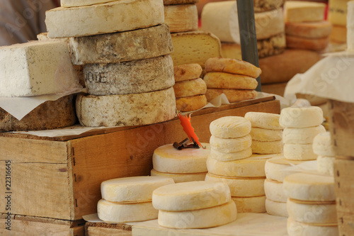 Fromages de montagne au marché