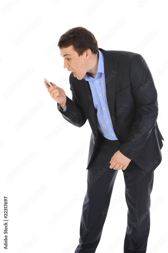 Nervous businessman Nervous businessman