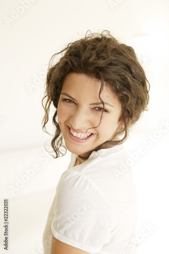 Justine,portrait,rire