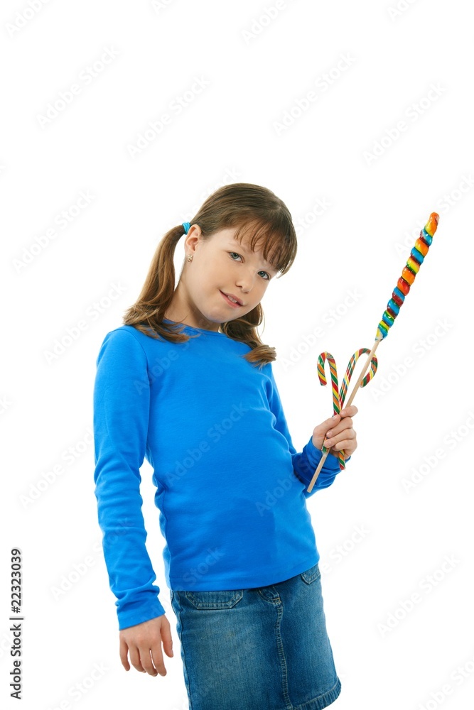 Girl with lollipop Girl with lollipop