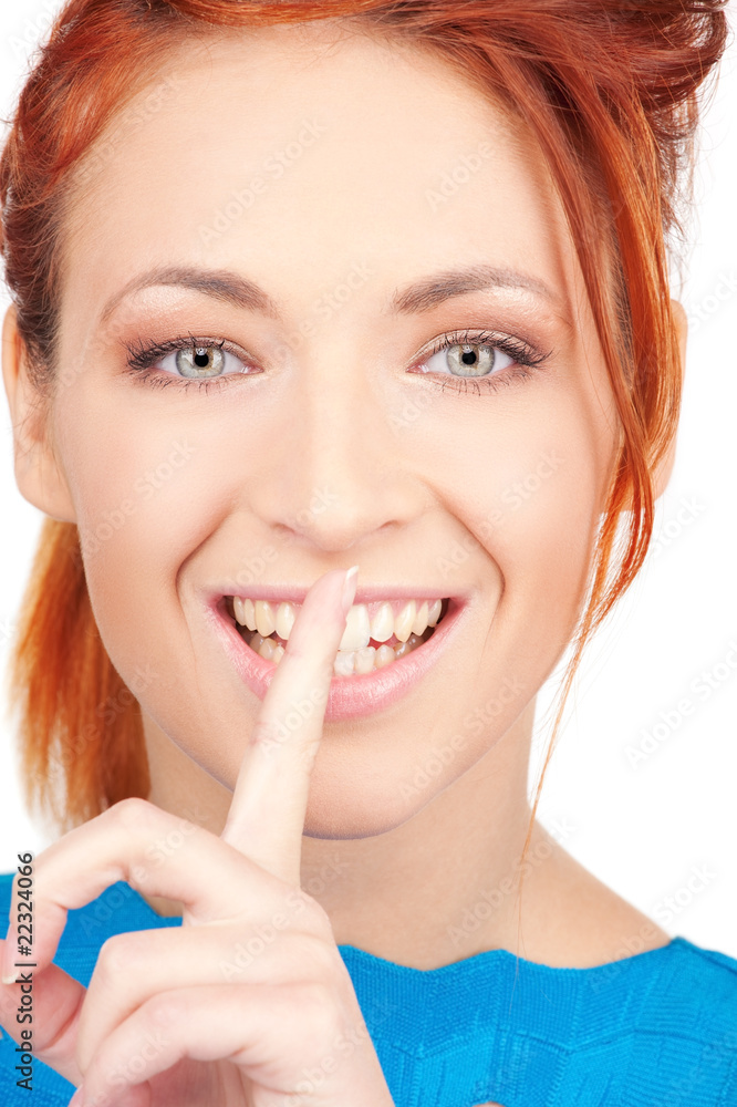 finger on lips finger on lips