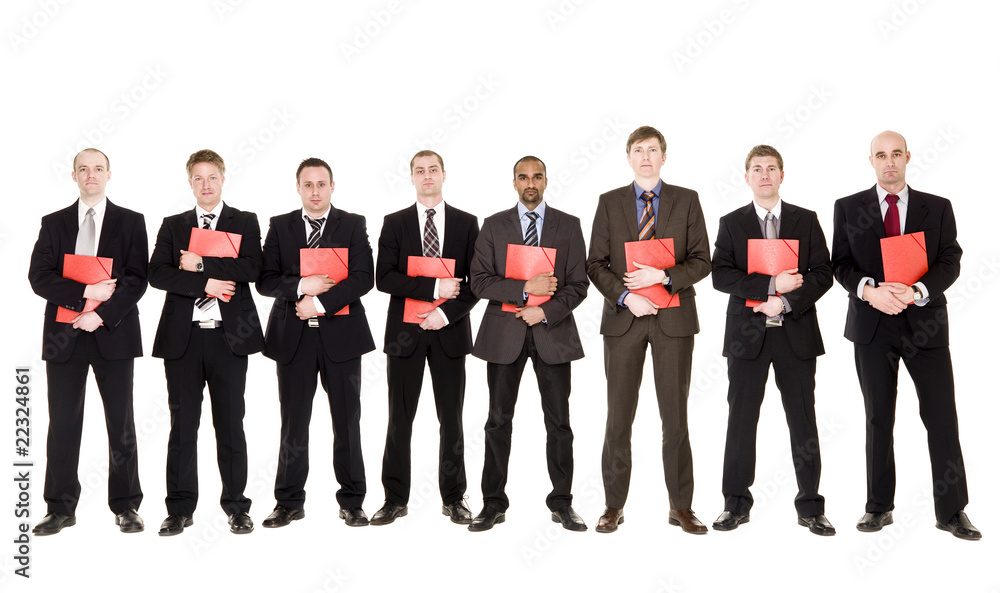 Fototapeta premium Group of men with documents
