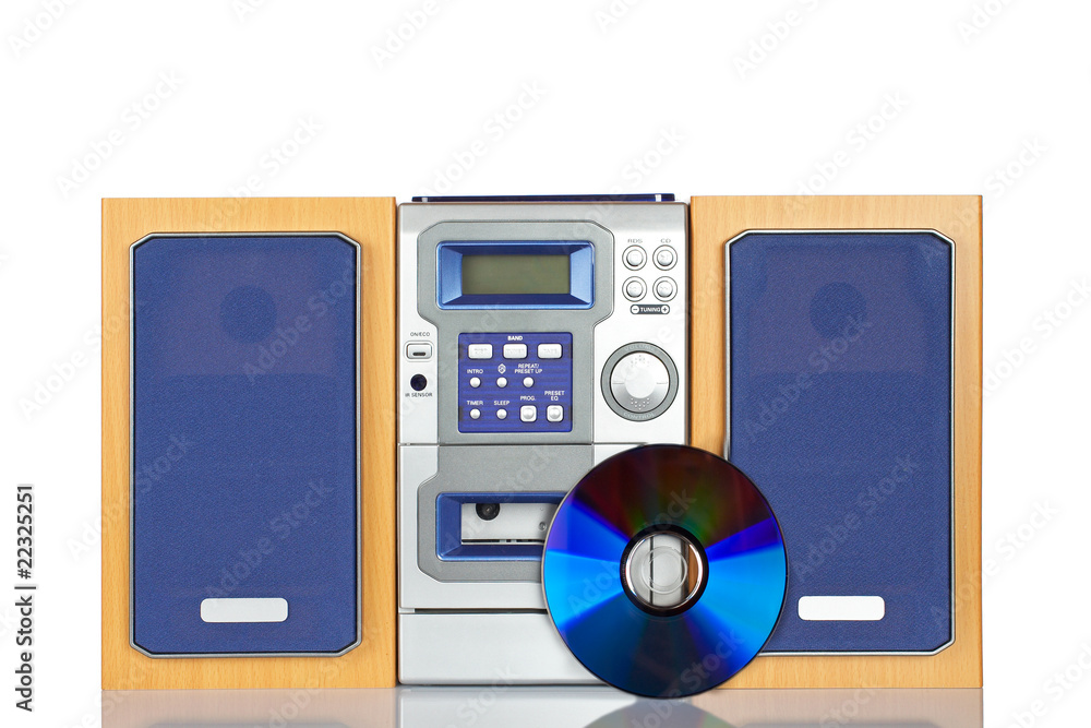 Fototapeta premium Compact sound system stereo