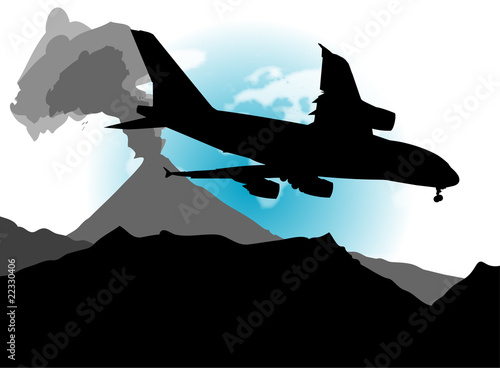Airplane & Vulcano
