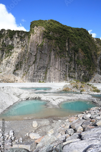 New Zealand national park - Fox Glacier glacial ponds