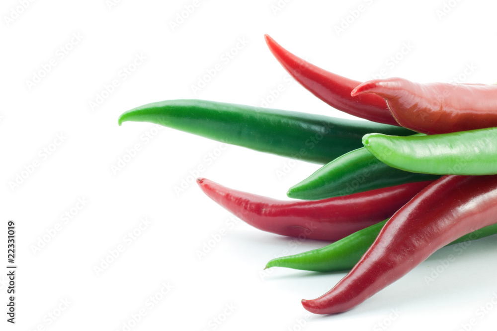 green and red chili peppers green and red chili peppers