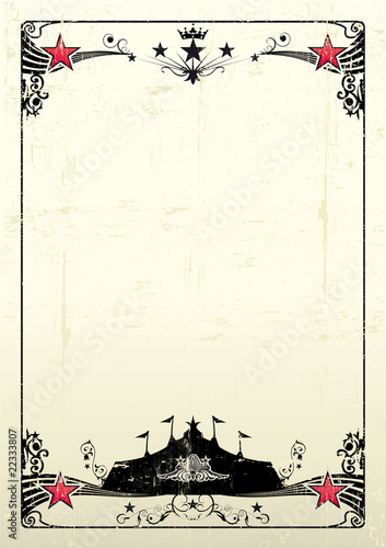 grungy circus poster