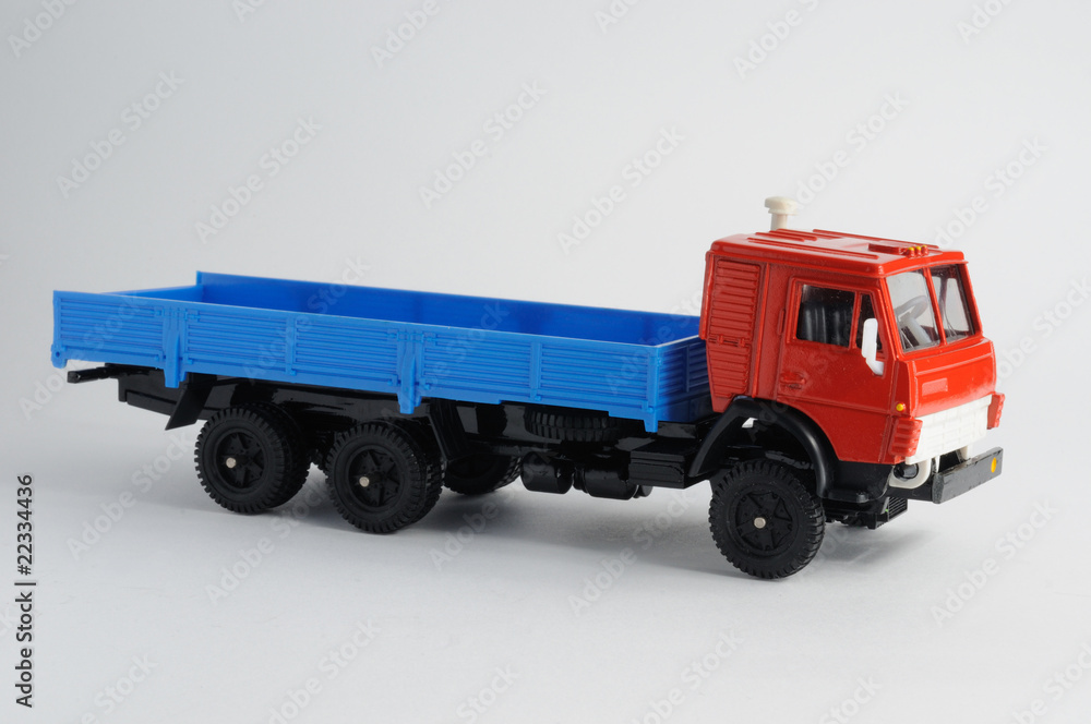 truck car toy isolated on white truck car toy isolated on white