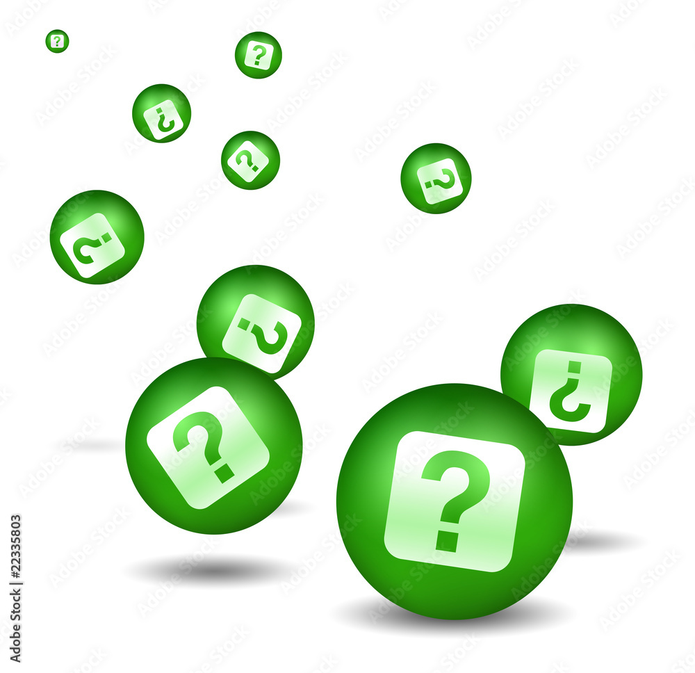 Question icon - green Question icon - green