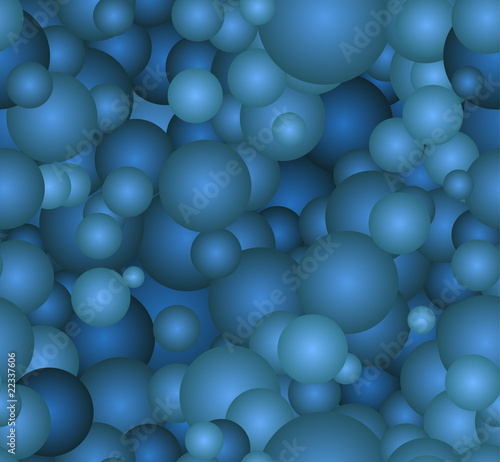 Seamless blue bubbles background