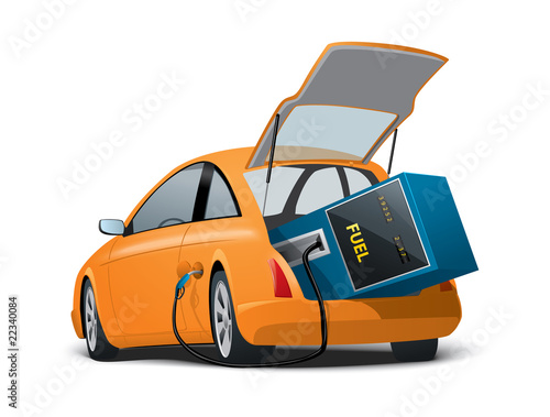 car with fueling stations on board