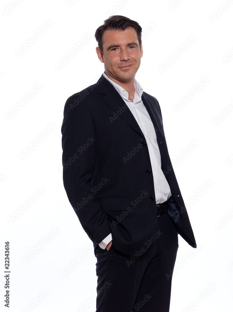 studio portrait on white background of a hansdsome man studio portrait on white background of a hansdsome man