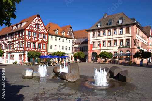 Der Marktplatz in Karlstadt am Main photo