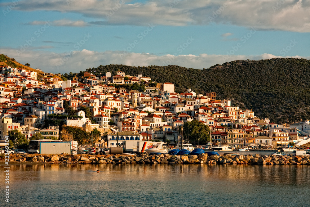 Mediterranean island village