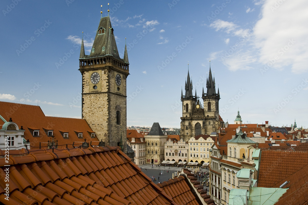 Fototapeta premium Orloj, Prague downtown, Czech republic