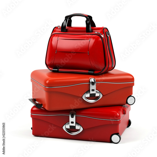 Suitcase isolated on a white background.