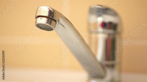 Leaking tap being closed completely
