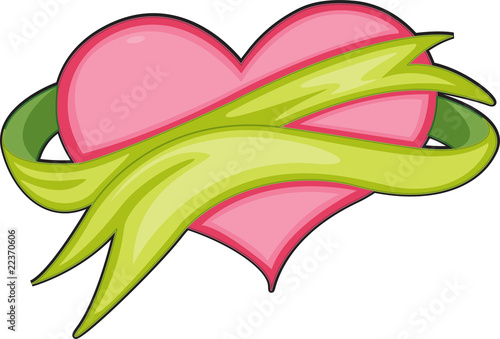 heart and ribbon