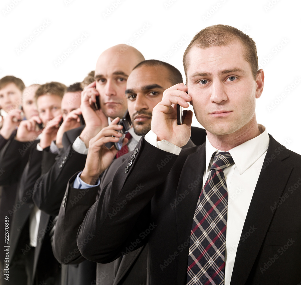 Business men on the phone Business men on the phone