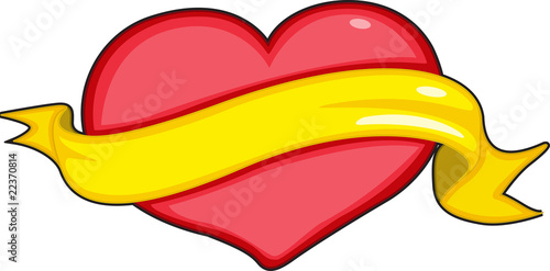 heart and ribbon