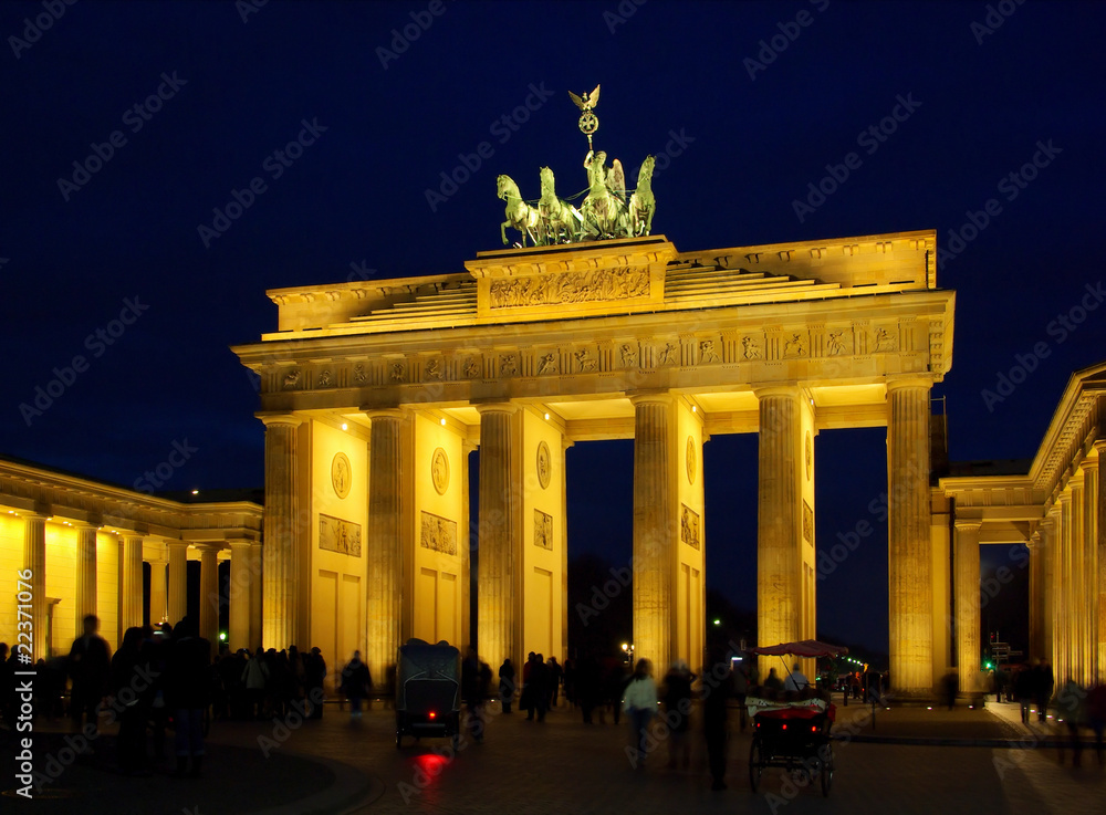 Obraz premium Berlin Brandenburger Tor Nacht 10