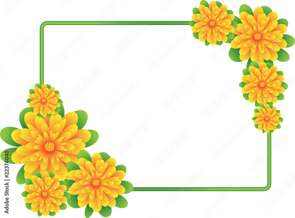 Obraz premium Floral frame