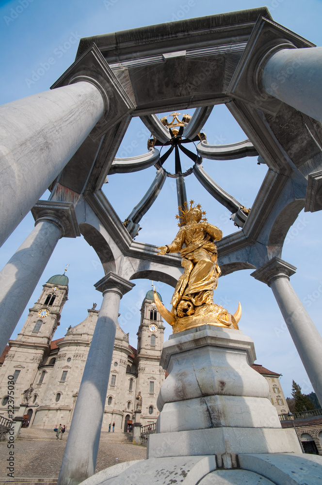 Obraz premium Einsiedeln Liebfrauenbrunnen