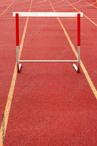 A track competiton hurdle