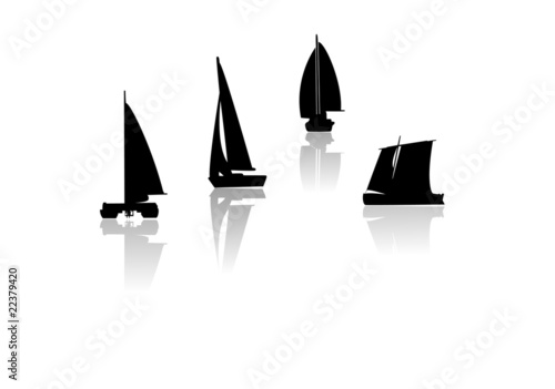 4 yacht silhouette
