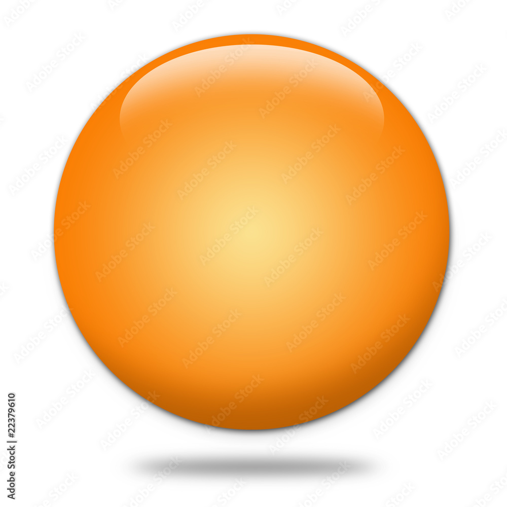 kugel 3d orange
