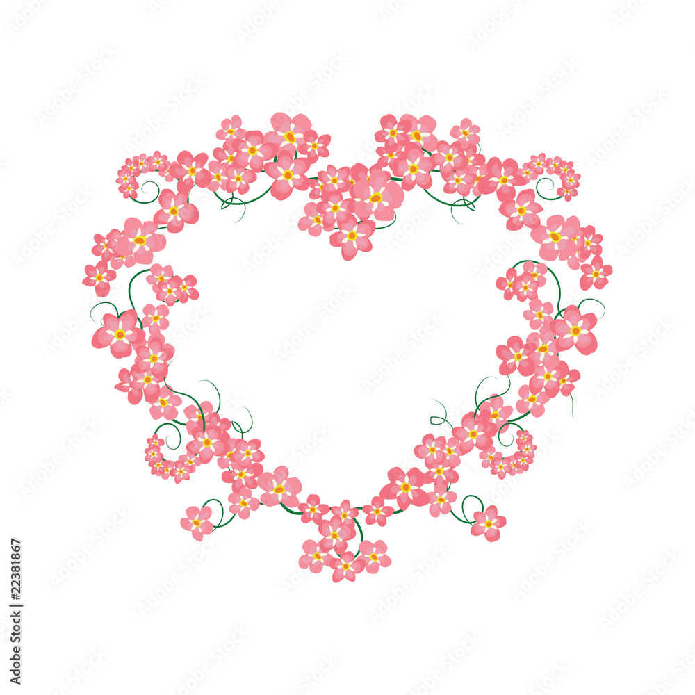 flower heart (red) flower heart (red)