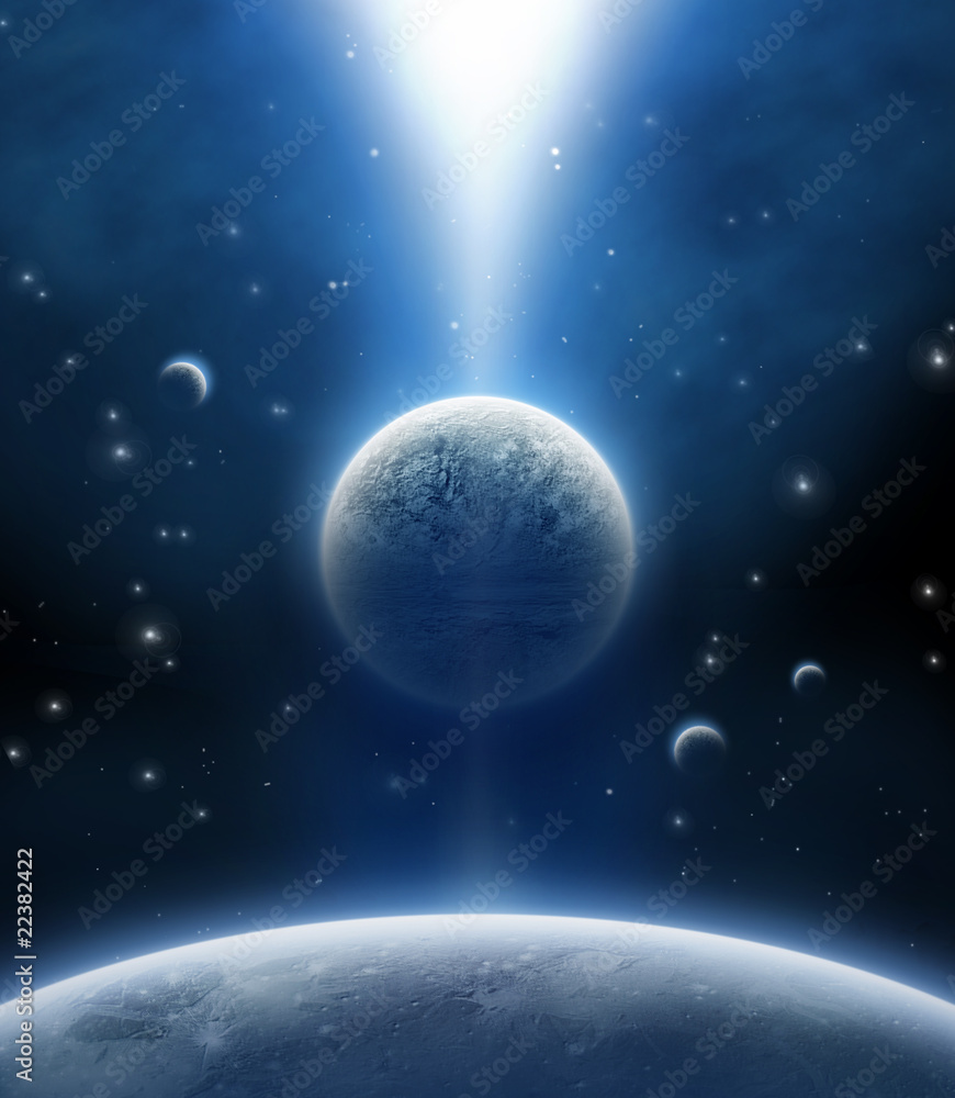 Obraz premium Blue Universe