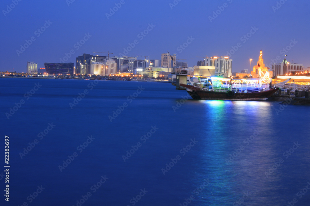 Naklejka premium Doha (Qatar / Katar)