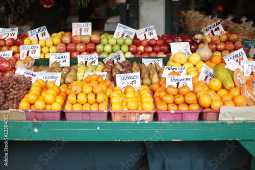 Fresh fruit at a street market. © Peter Kim