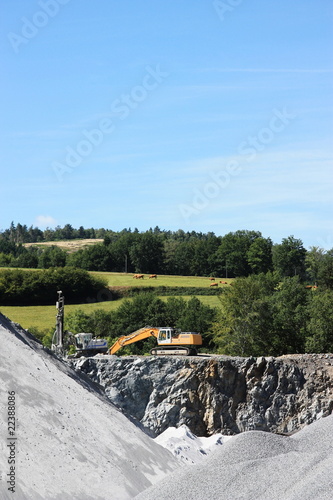 Fototapeta Naklejka Na Ścianę i Meble -  Open Cast Mining for the Consturction Industry