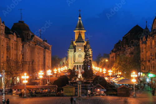 Timisoara Orthodox Cathedral in Victory Square, Romania
