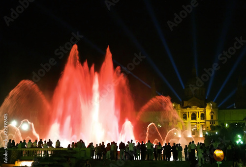 Photography Montjuic (magic) fountain