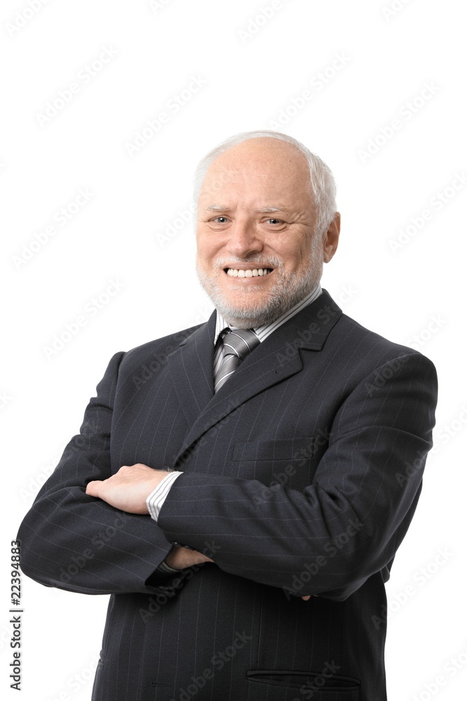 Portrait of happy senior businessman Portrait of happy senior businessman