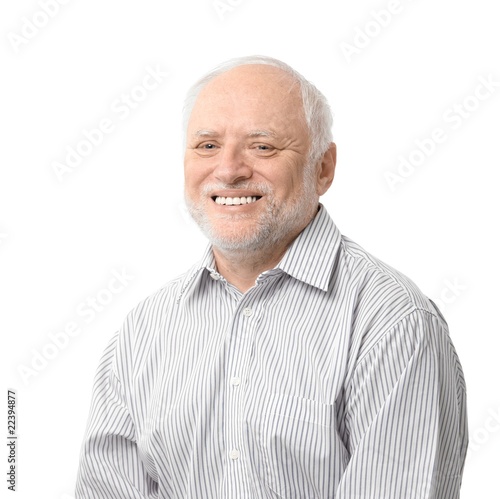 Фотография Portrait of happy senior man