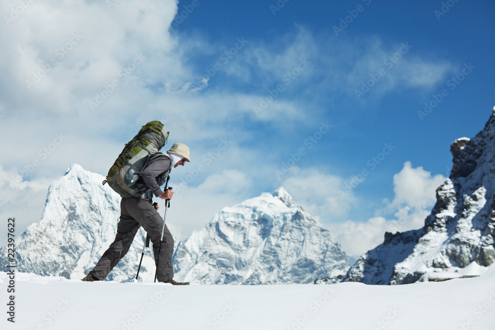 Hike in mountains