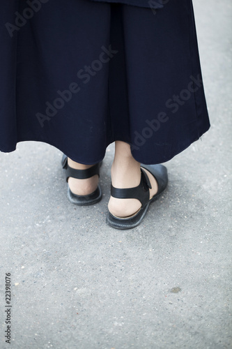sandales de femme religieuse photo