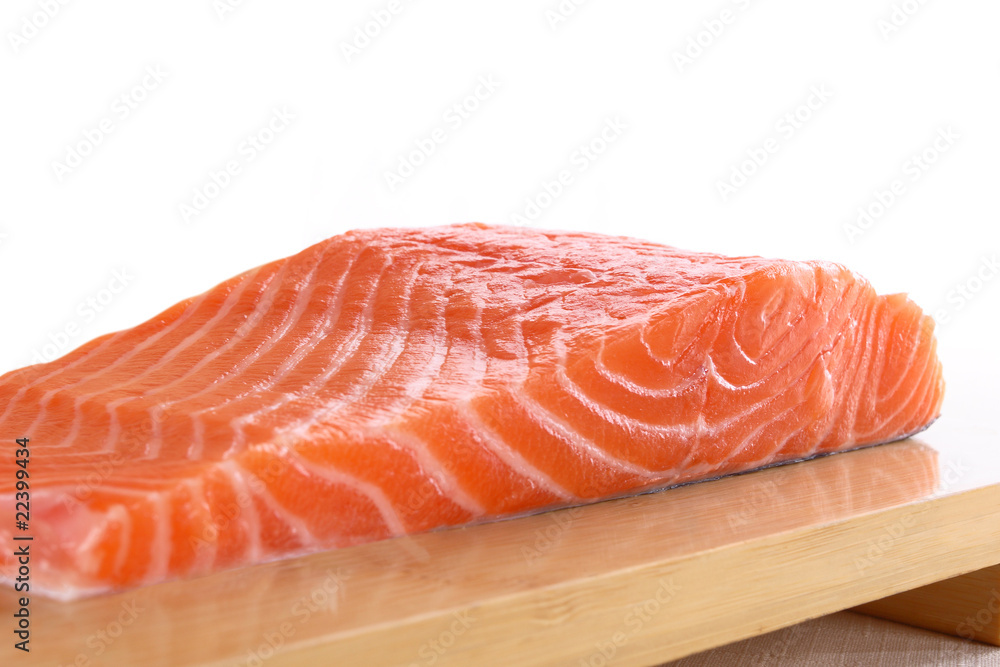 fresh salmon steak