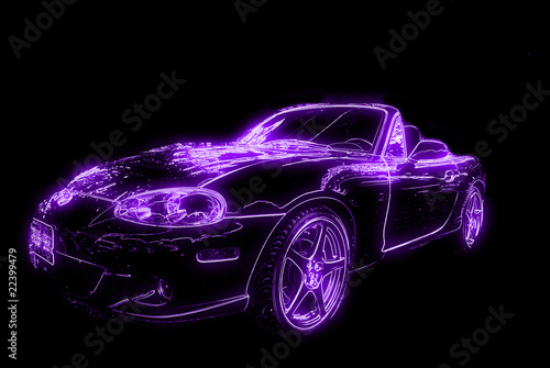Neon car glow