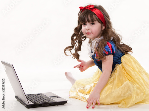 Young cute caucasian toddler