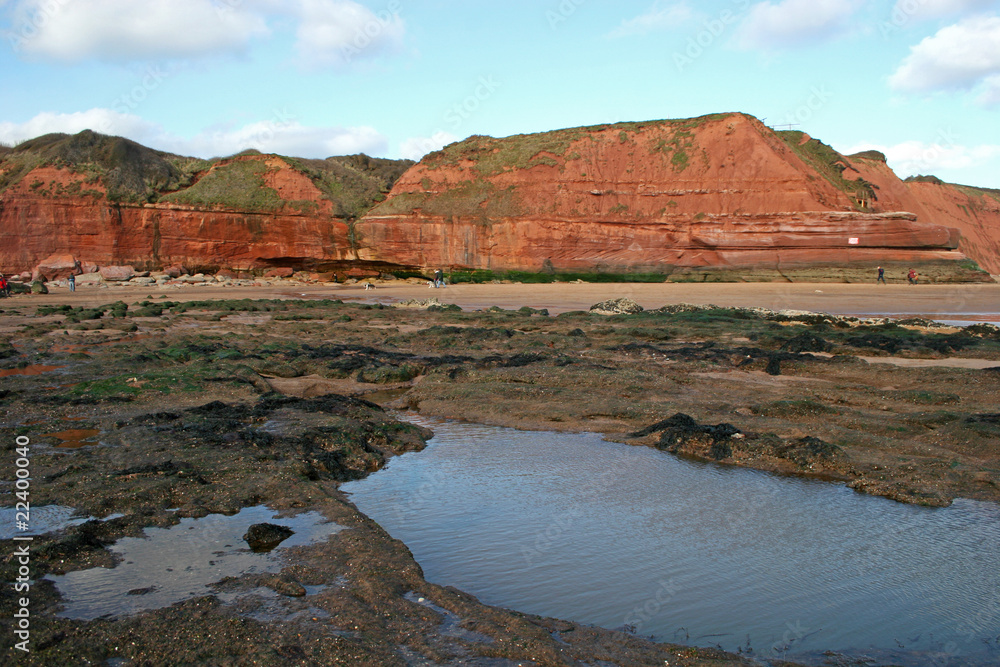 Exmouth cliffs and beach