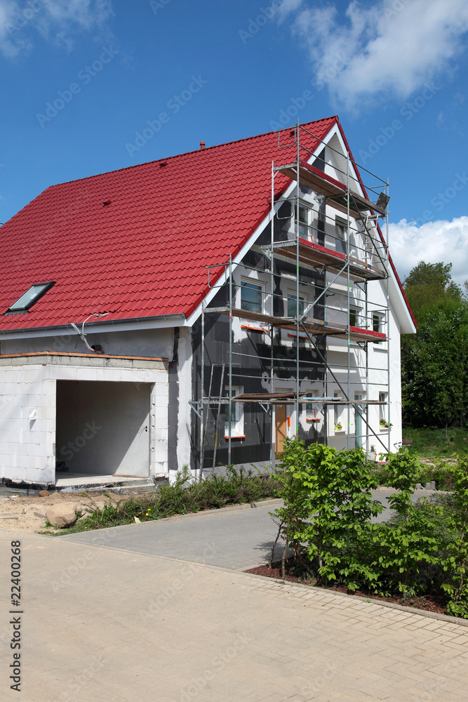 Naklejka premium Wohnhaus im Bau