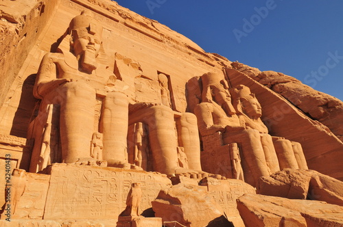 Tableau sur toile temple d'abou-simbel,egypte
