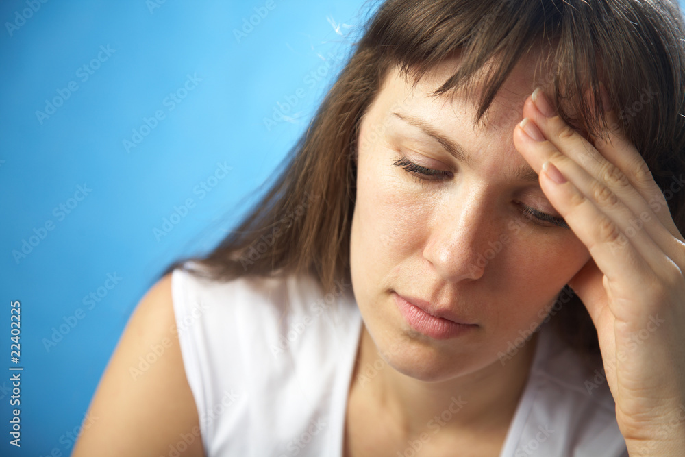Fototapeta premium sad woman
