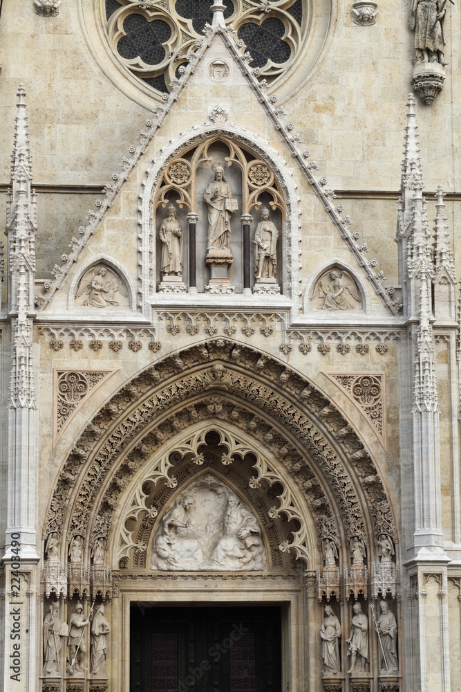 Portal of the Zagreb cathedral